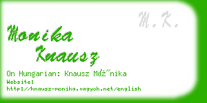 monika knausz business card